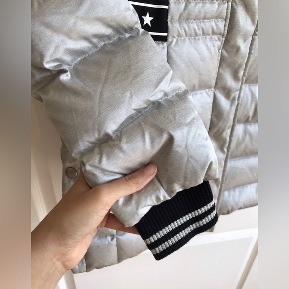 CASTELBAJAC Goose Down Blue Fox Hooded Puffer Coat Womens Size XS - Picture 14 of 16